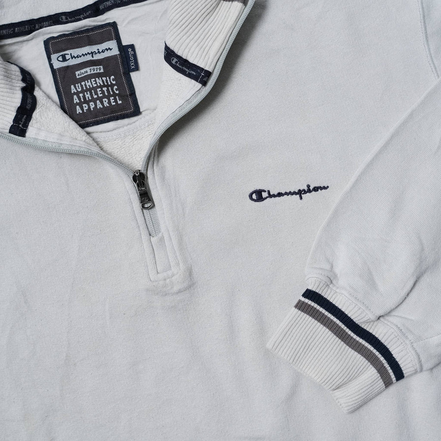Vintage Champion Q-Zip Sweater XLarge