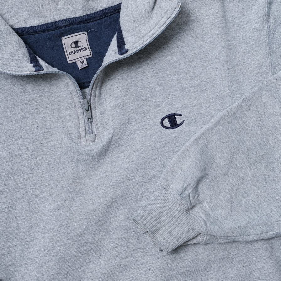 Vintage Champion Q-Zip Sweater Medium