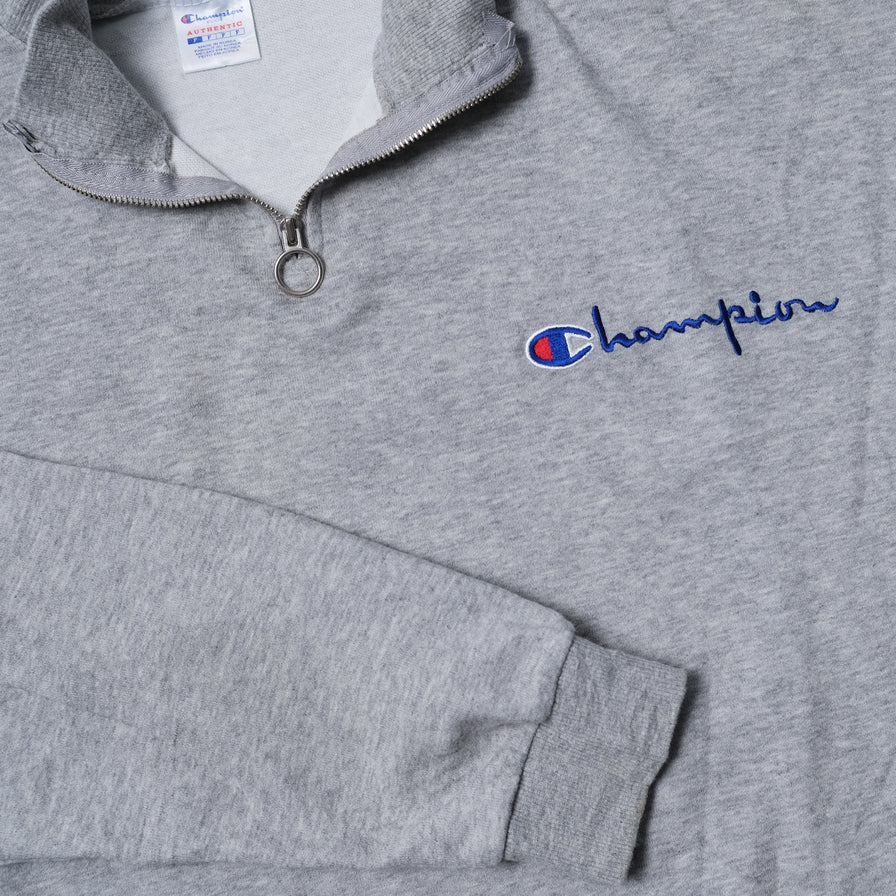 Vintage Champion Q-Zip Sweater Medium