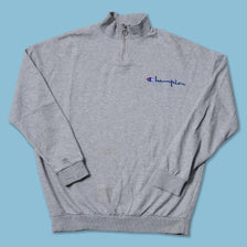 Vintage Champion Q-Zip Sweater Medium