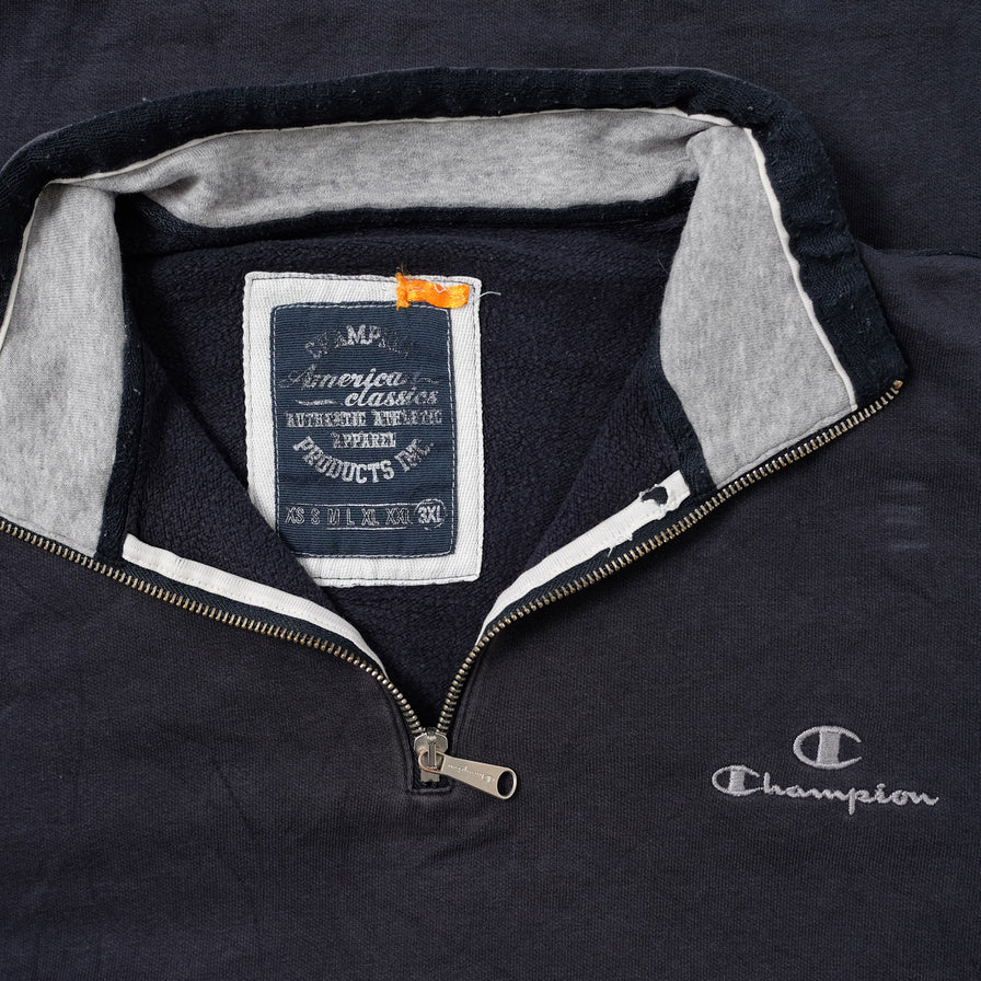 Vintage Champion Q-Zip Sweater XLarge / XXL