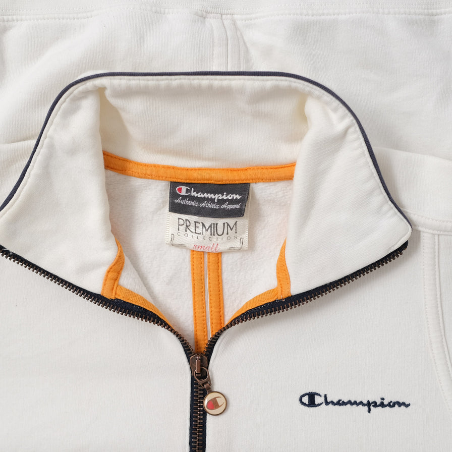 Vintage Champion Women's Q-Zip Sweater Small