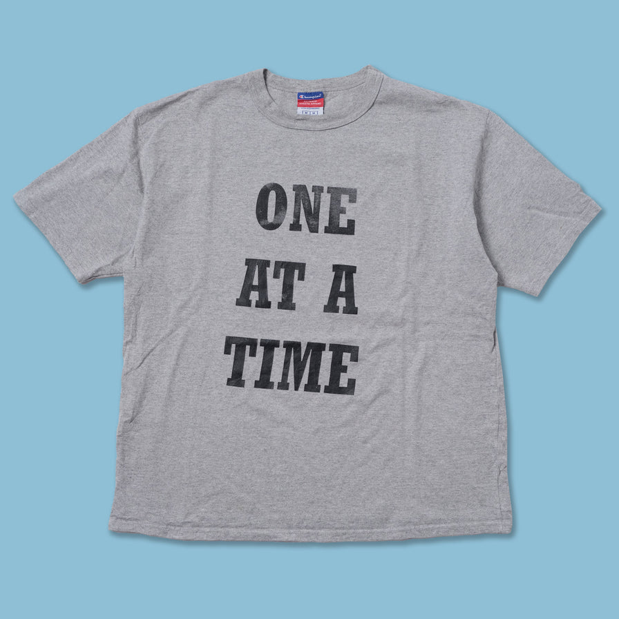 Vintage Champion One At A Time T-Shirt Medium