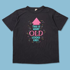 Vintage Champion This Is What Old Looks Like T-Shirt Large