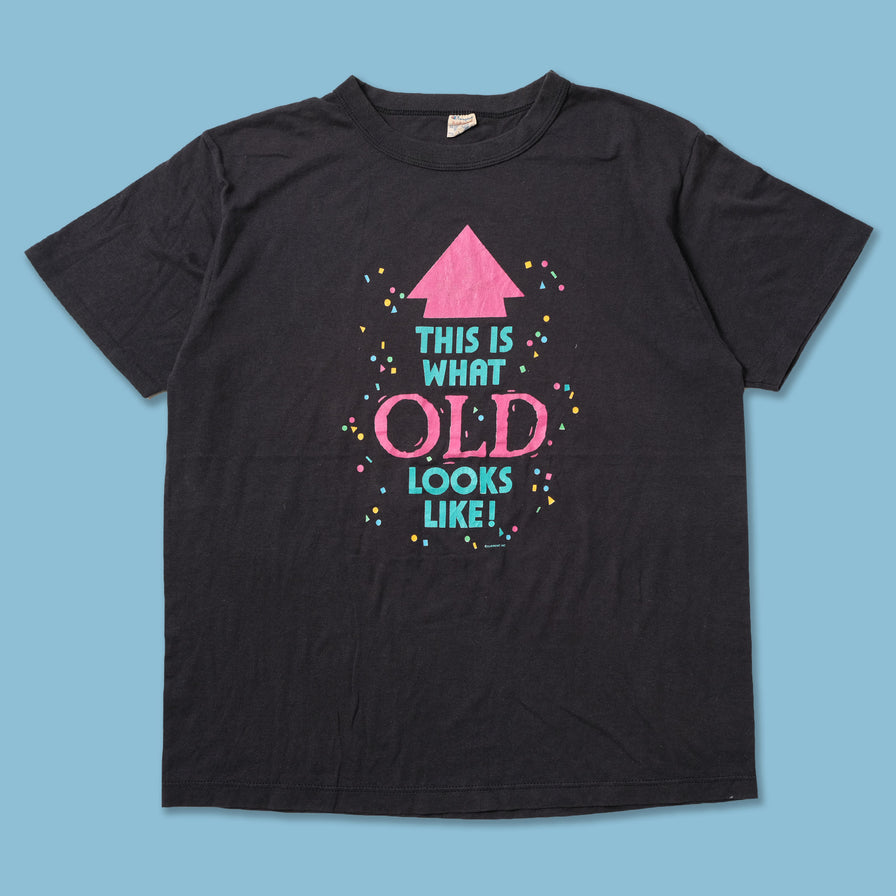 Vintage Champion This Is What Old Looks Like T-Shirt Large