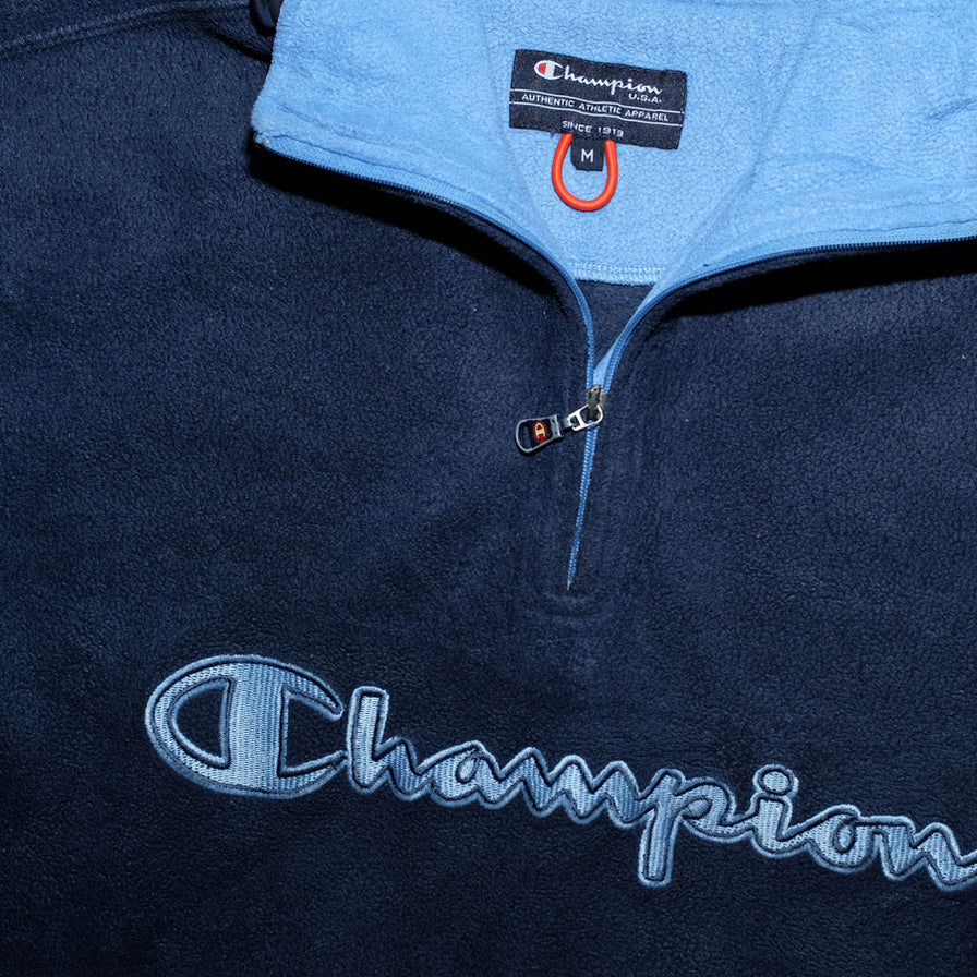 Vintage Champion Q-Zip Fleece Medium - Double Double Vintage