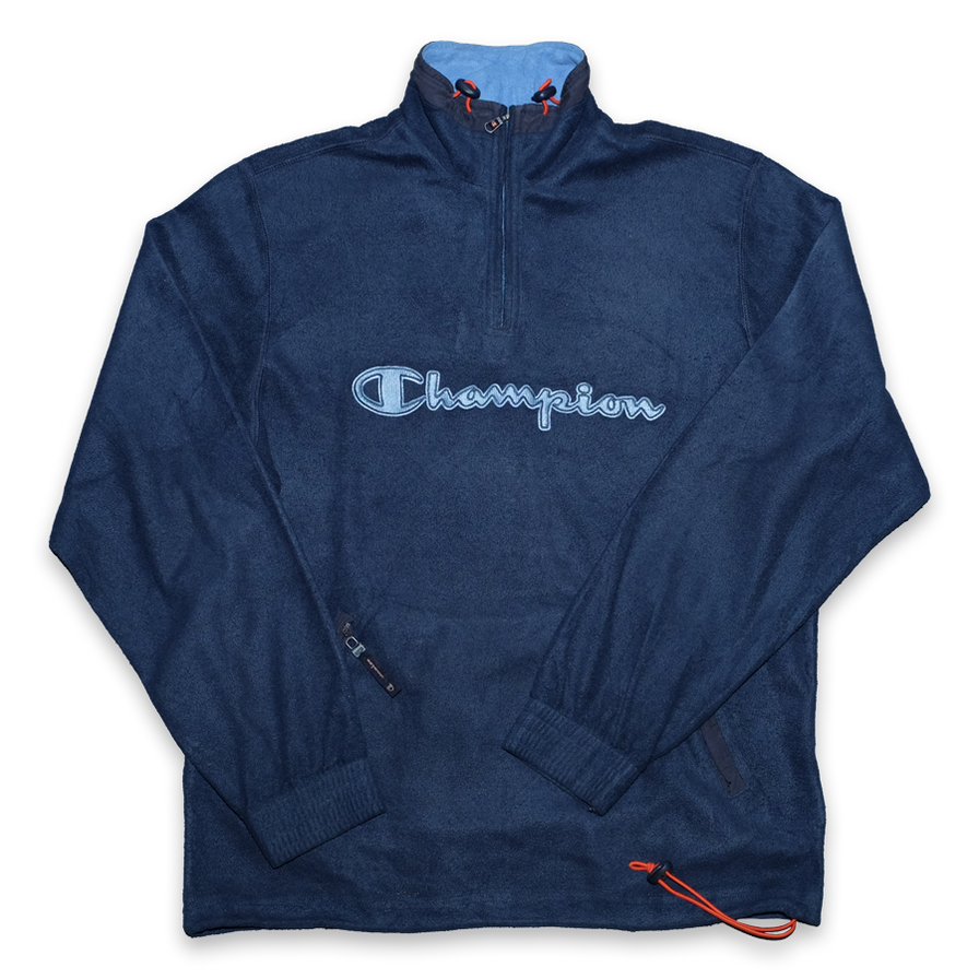Vintage Champion Q-Zip Fleece Medium - Double Double Vintage