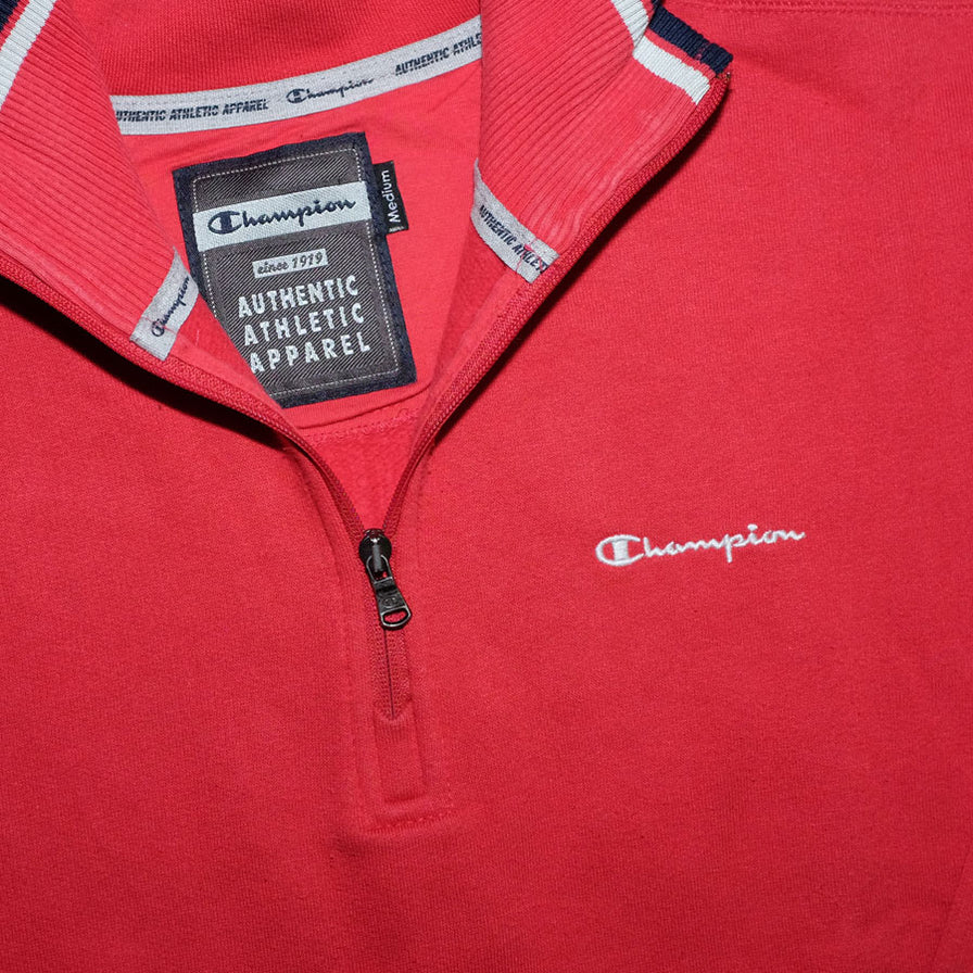 Vintage Champion Q-Zip Sweater Medium