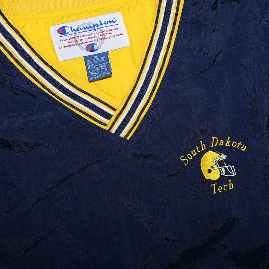 Vintage Champion South Dakota Tech Windbreaker XLarge