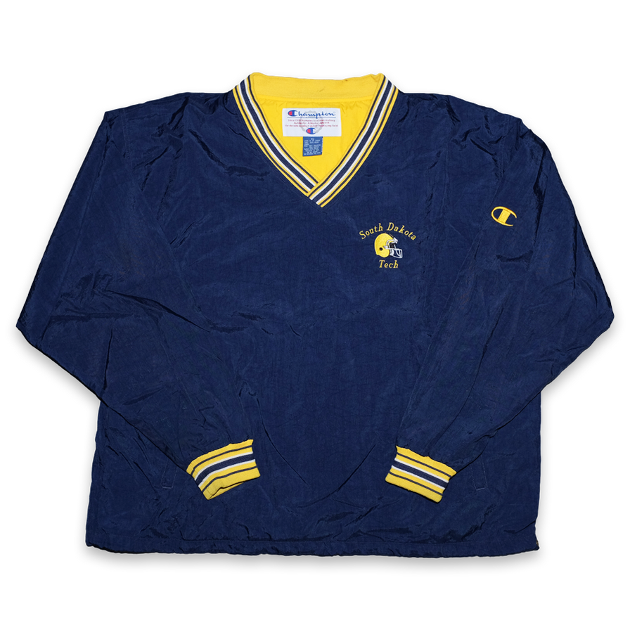 Vintage Champion South Dakota Tech Windbreaker XLarge