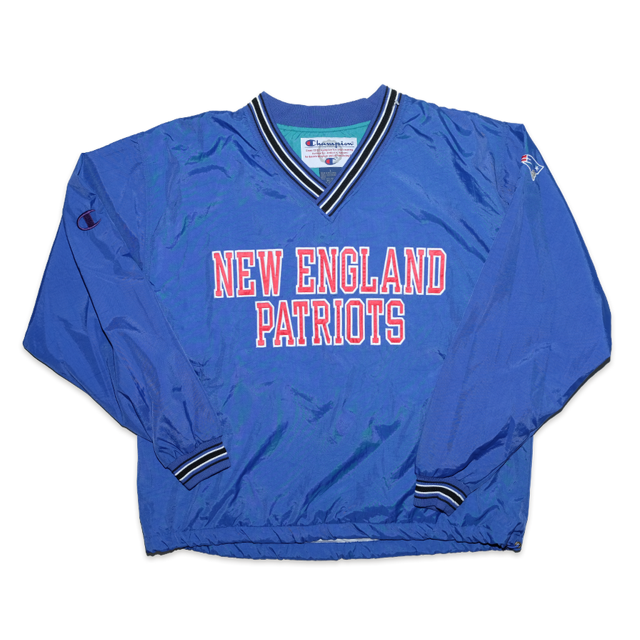 Vintage Champion New England Patriots Windbreaker XLarge - Double Double Vintage