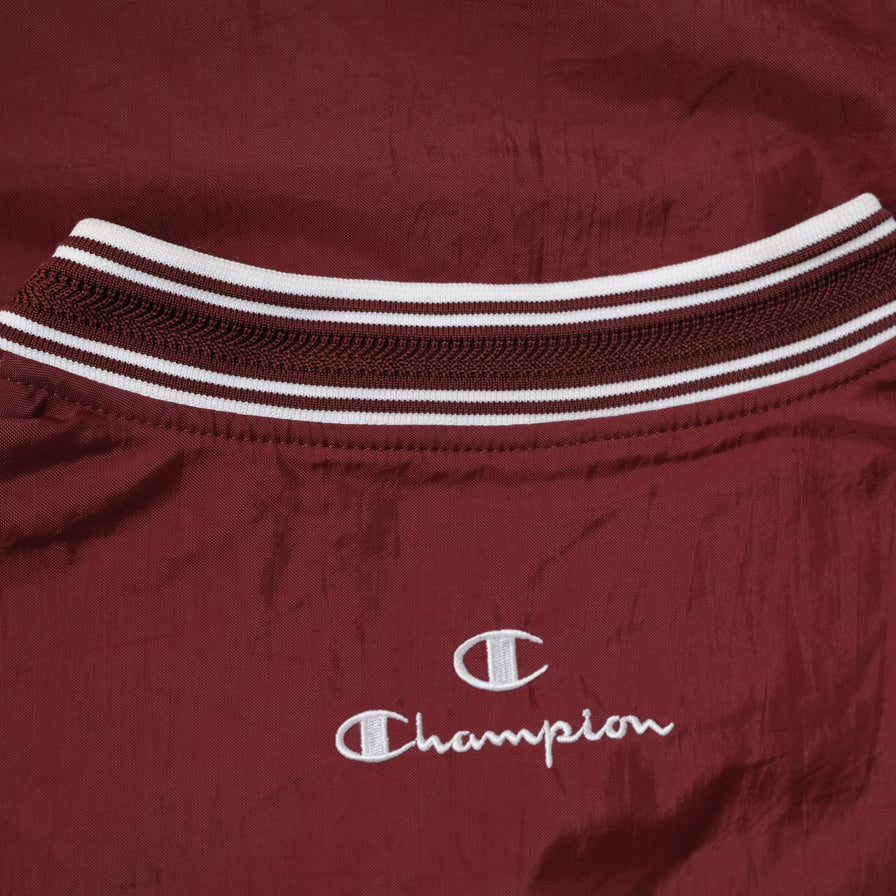 Maroon champion windbreaker top
