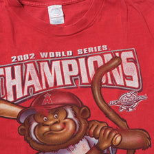 Vintage 2002 Los Angeles Angels World Champions T-Shirt Large