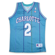 Vintage Larry Johnson Charlotte Hornets Jersey Medium - Double Double Vintage