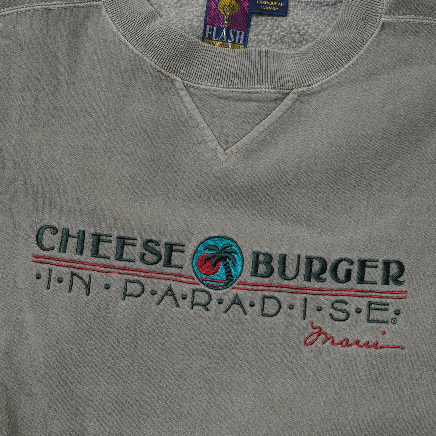 Vintage Cheese Burger in Paradise Sweater Large / XLarge
