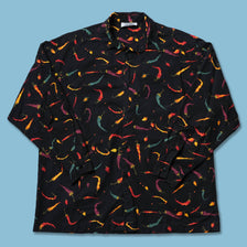 Vintage Chilli Pattern Shirt Large