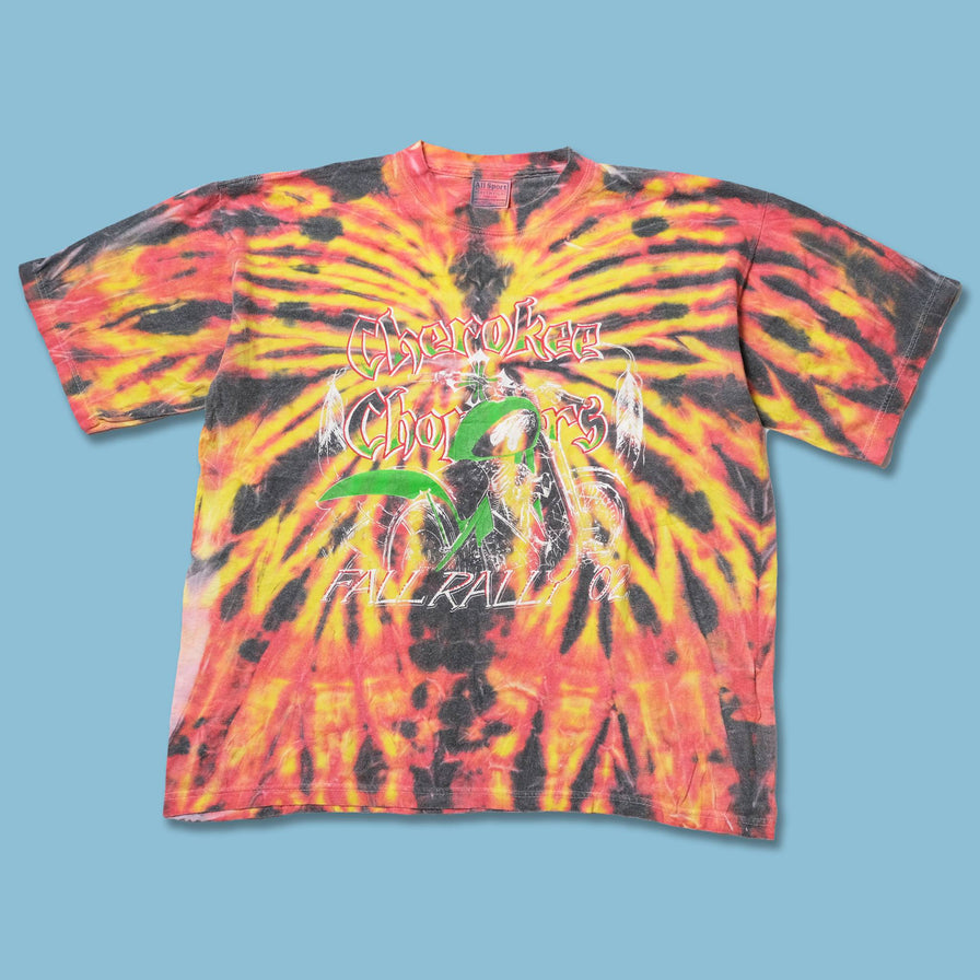 Vintage Cherokee Choppers Tie Dye T-Shirt Large