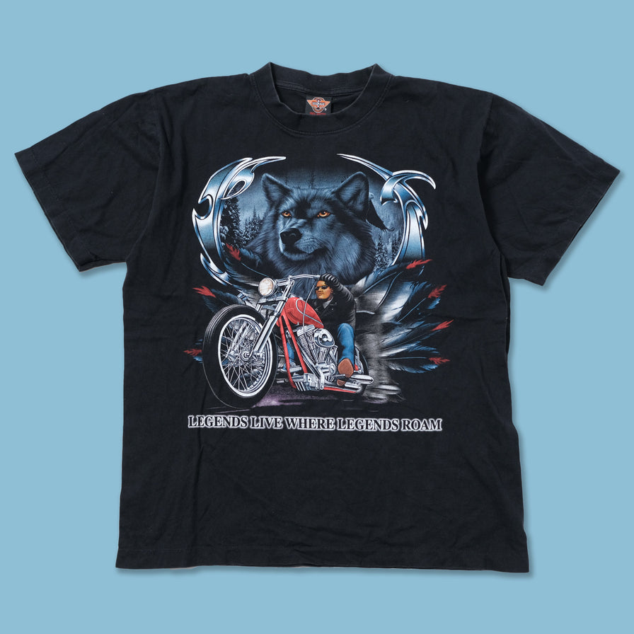 Vintage Legends Bike Wolf T-Shirt Large