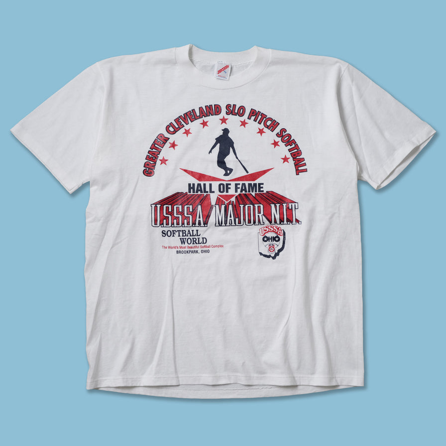 Vintage Softball Hall Of Fame T-Shirt XLarge