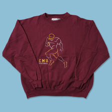 Vintage CMU Football Sweater Large