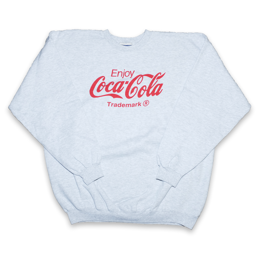 White coca cola sweatshirt cheap