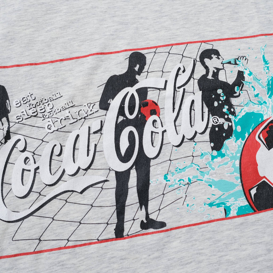 Vintage Coca Cola Soccer T-Shirt Large