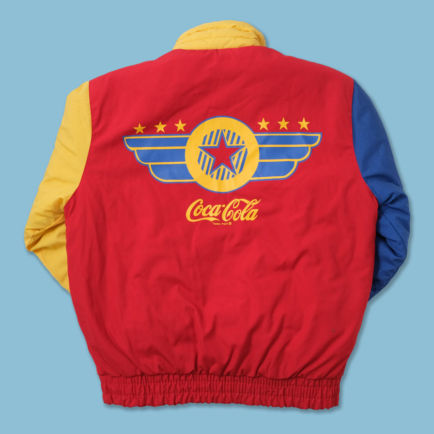 Vintage Coca Cola Women's Puffer Jacket Small