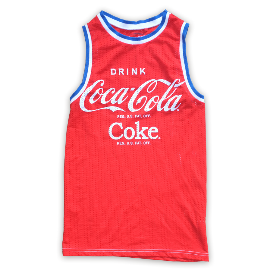 Vintage Coca Cola Basketball Jersey Small - Double Double Vintage