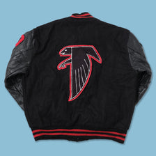 Vintage Atlanta Falcons Wool Leather Jacket XLarge