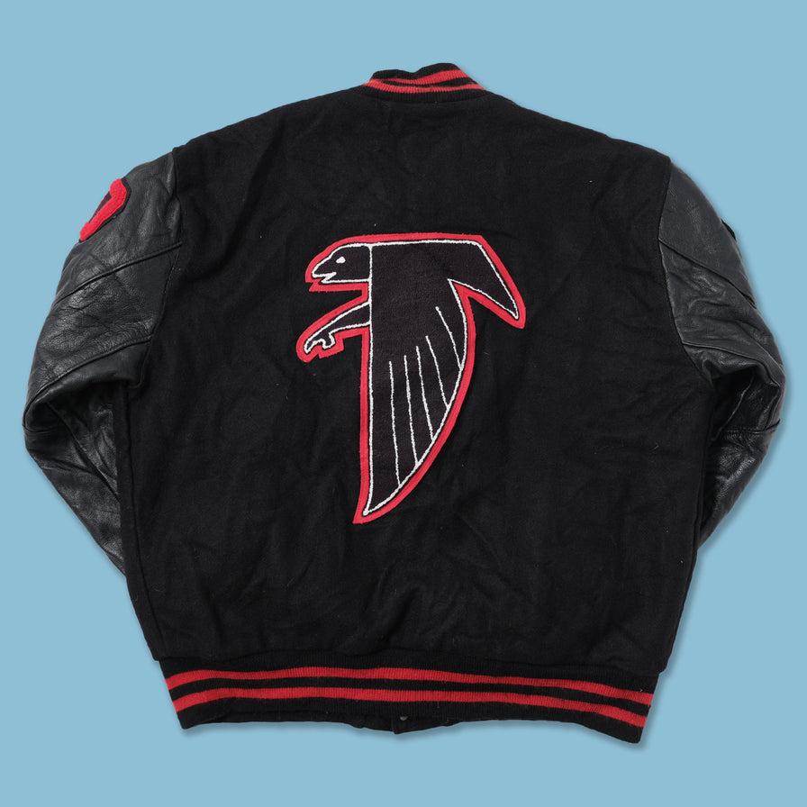 Vintage Atlanta Falcons Wool Leather Jacket XLarge