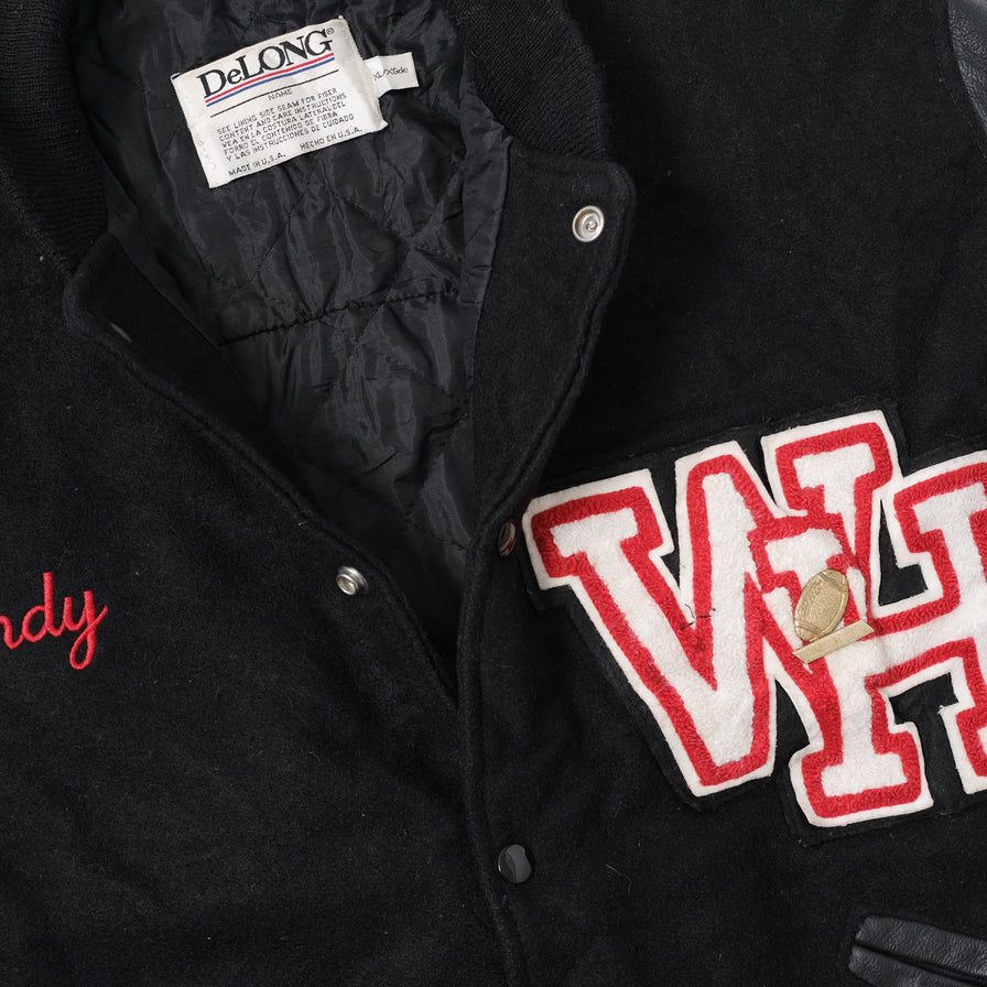 Vintage Atlanta Falcons Wool Leather Jacket XLarge