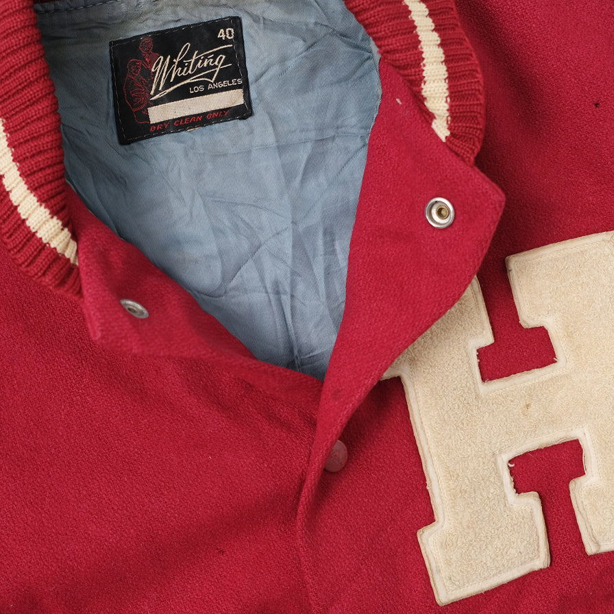 Vintage College Wool Jacket Large