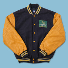 Vintage Infinity College Wool Leather Jacket Large