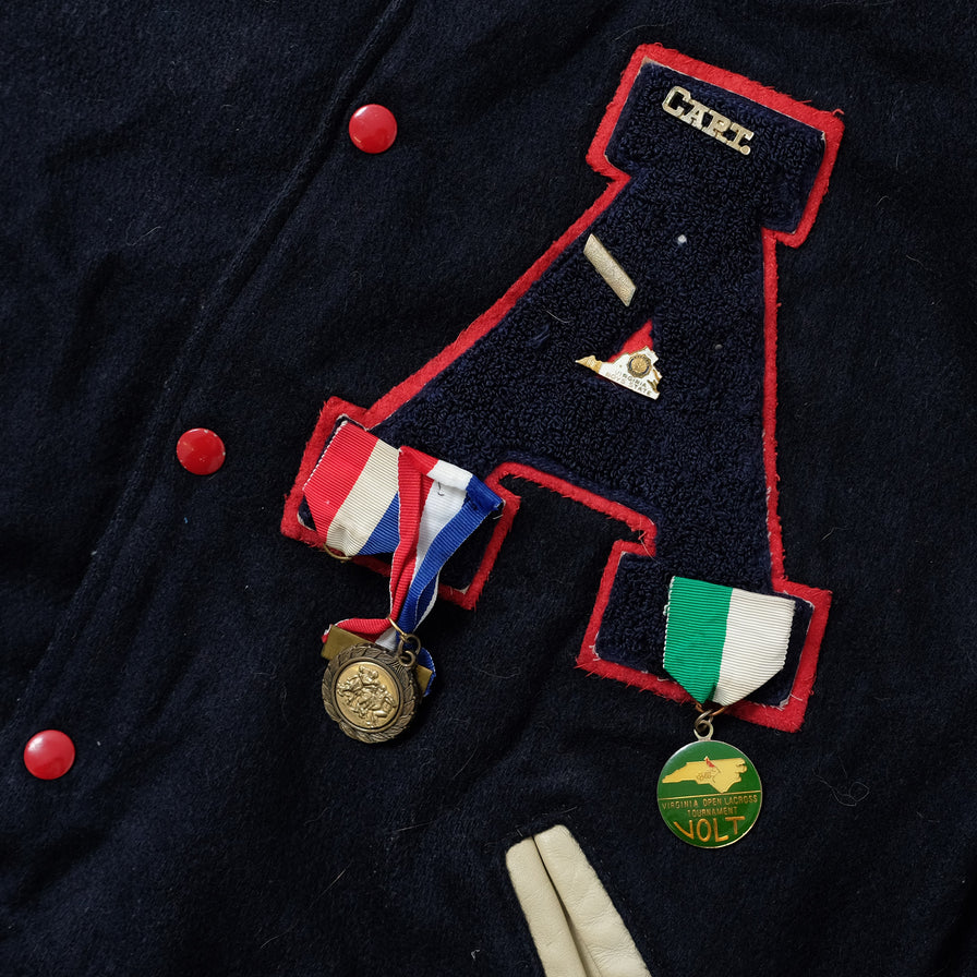 Vintage College Wool Jacket Large