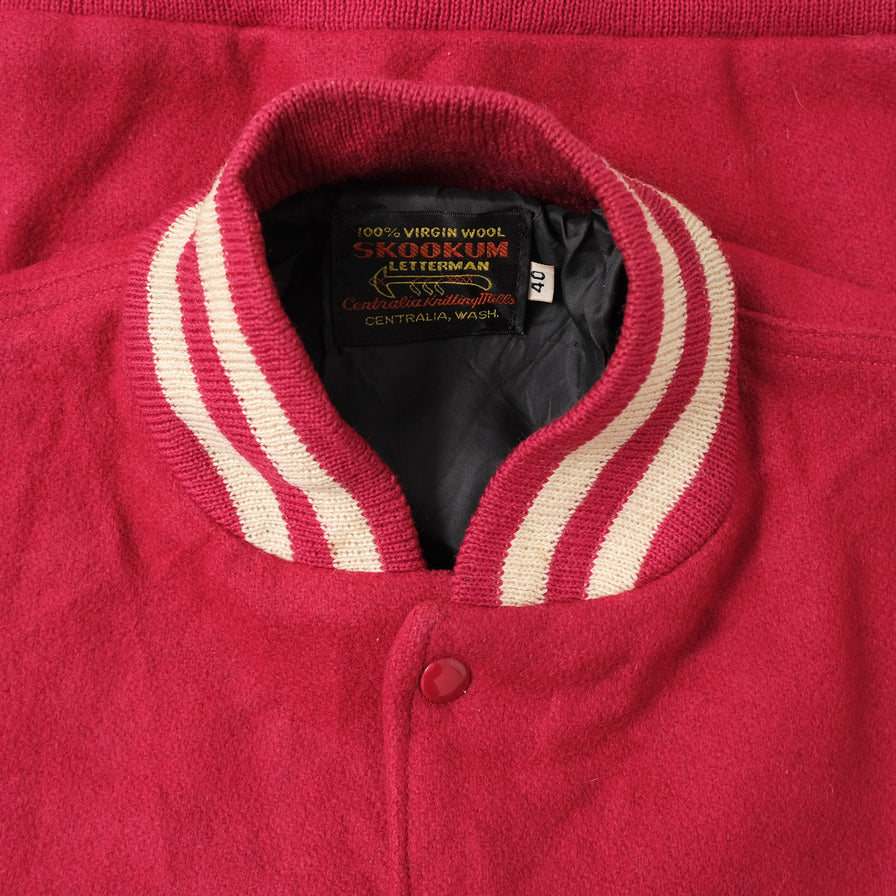 Vintage College Wool Jacket Large