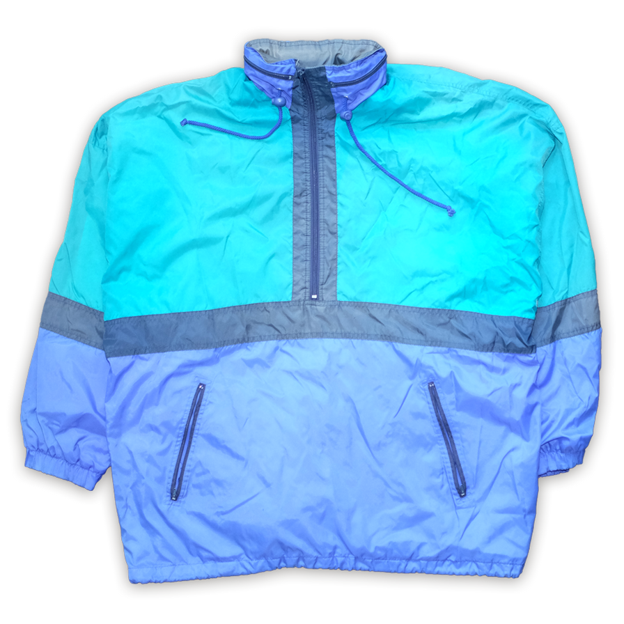 Vintage Half Zip Windbreaker Large - Double Double Vintage