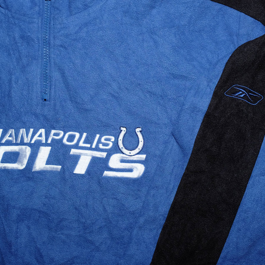 Vintage Indianapolis Colts Q-Zip Fleece Large - Double Double Vintage