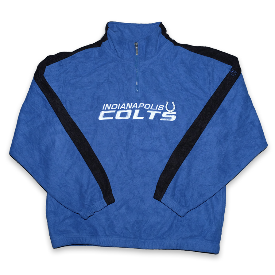 Vintage Indianapolis Colts Q-Zip Fleece Large - Double Double Vintage