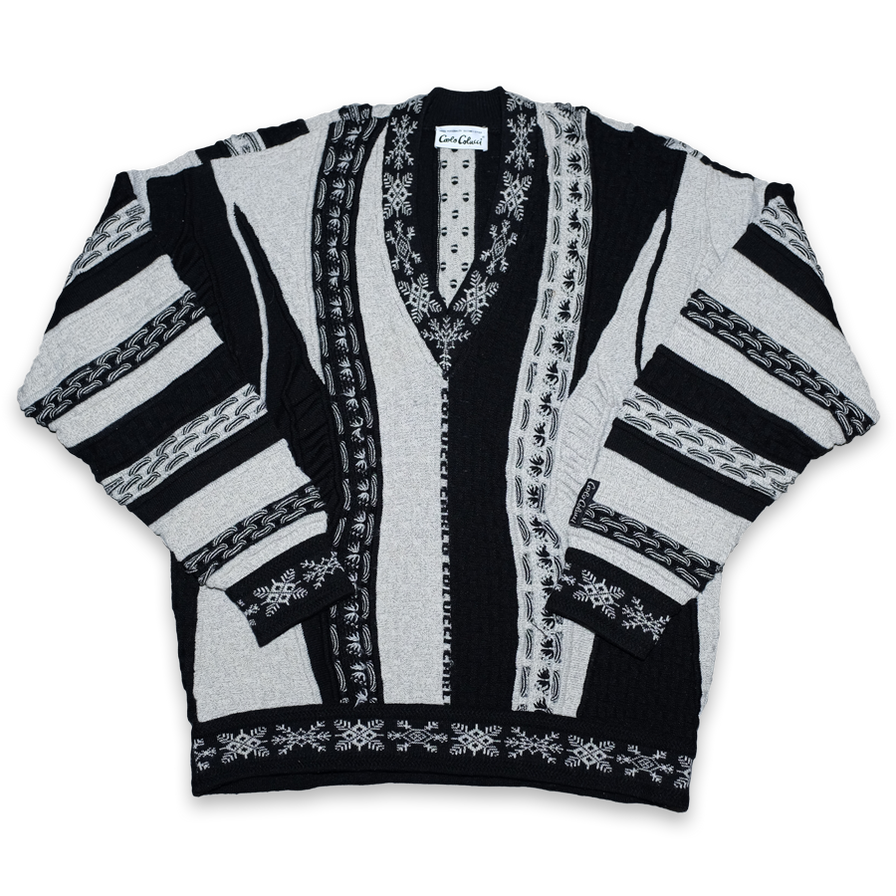 Vintage Carlo Colucci V-Neck Sweater XLarge - Double Double Vintage