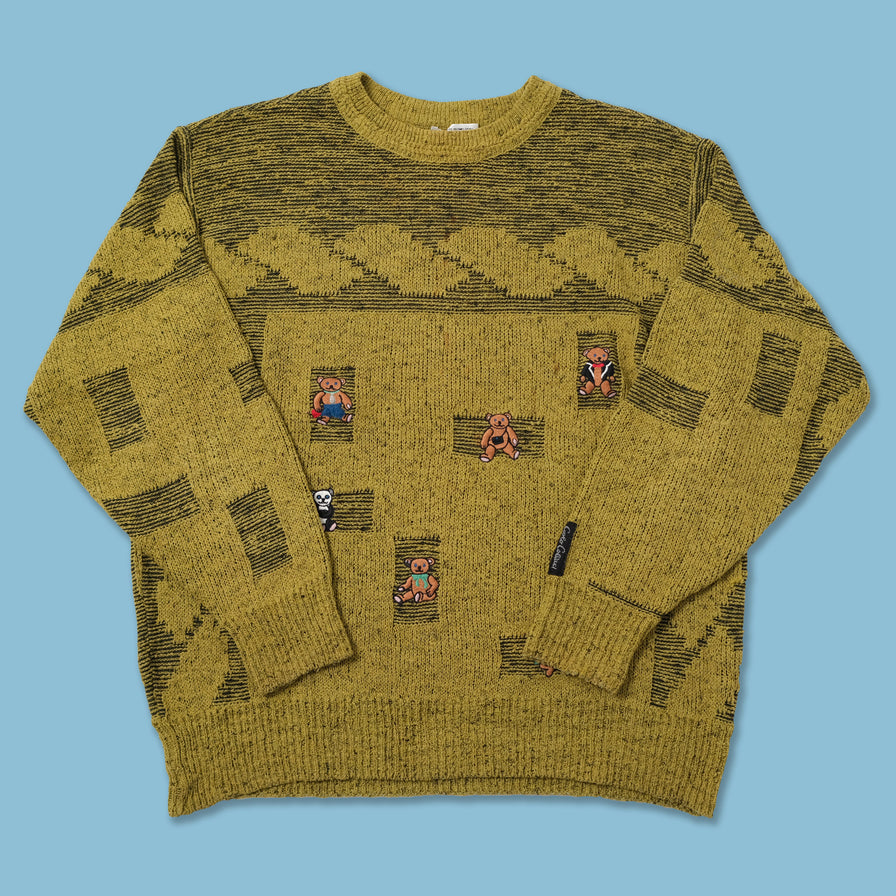 Vintage Carlo Colucci Bears Sweater XLarge
