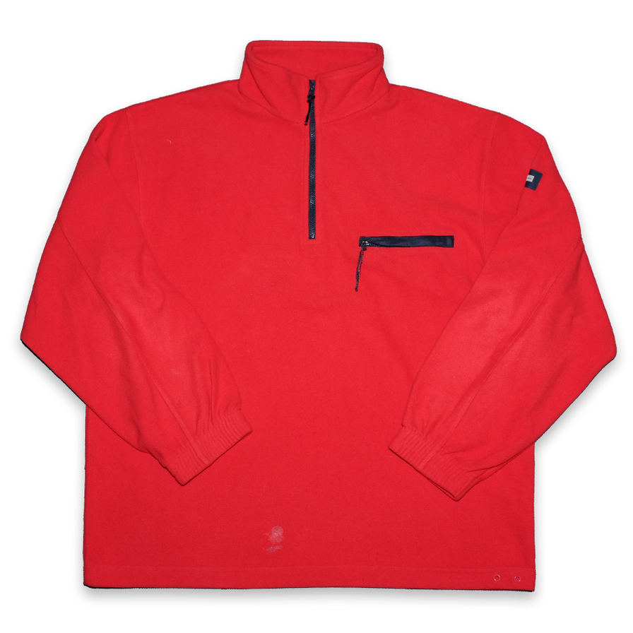 Vintage Carlo Colucci Q-Zip Fleece XLarge - Double Double Vintage