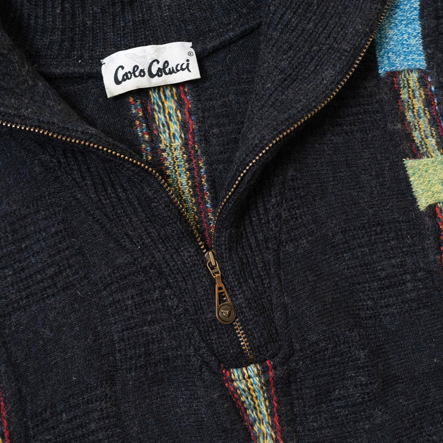 Vintage Carlo Colucci Q-Zip Sweater Medium