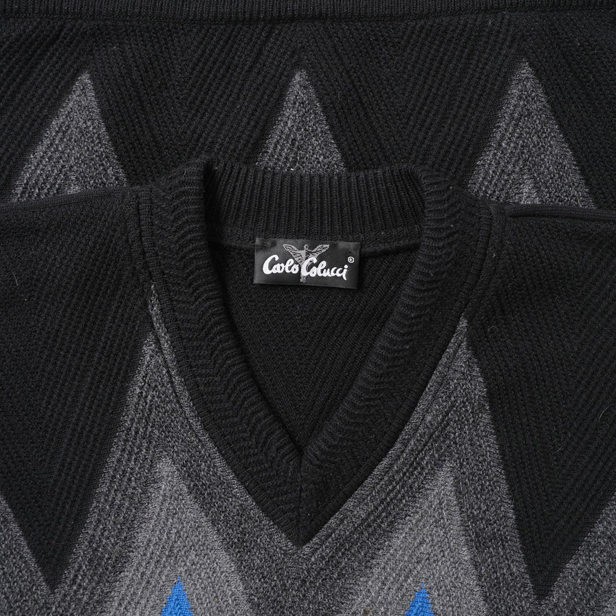 Vintage Carlo Colucci V-Neck Sweater XLarge