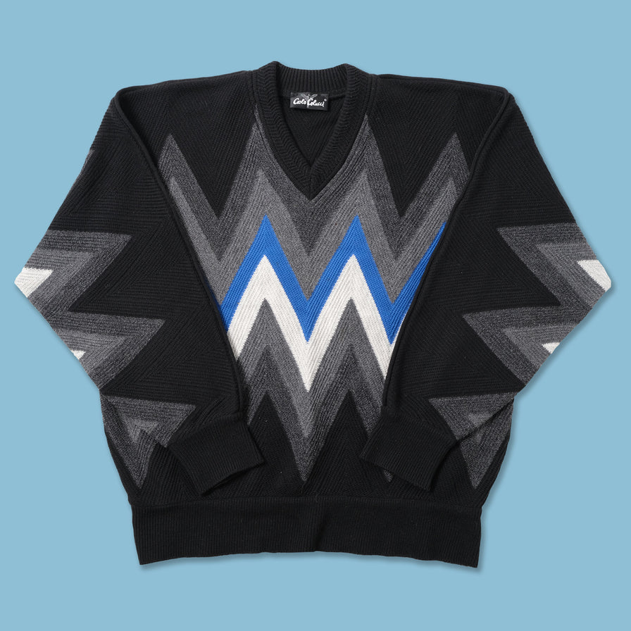 Vintage Carlo Colucci V-Neck Sweater XLarge