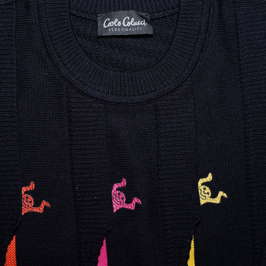 Vintage Carlo Colucci Personality Sweater XLarge - Double Double Vintage