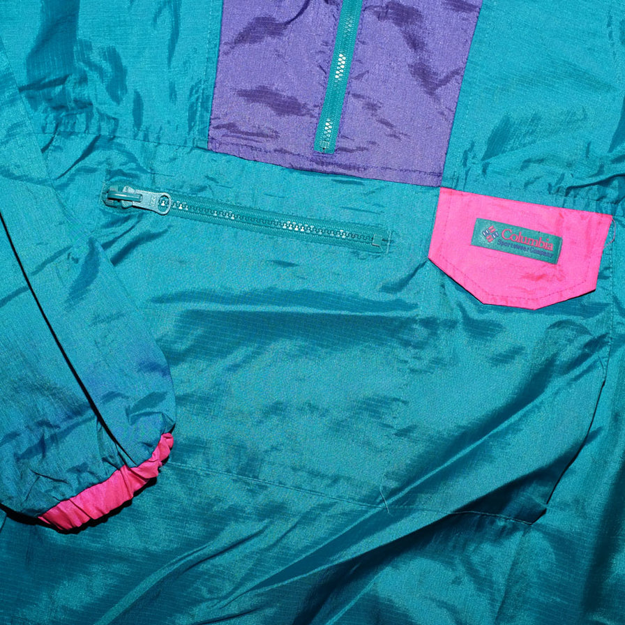 Vintage Columbia Q-Zip Windbreaker Medium - Double Double Vintage