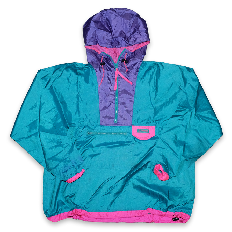 Vintage Columbia Q-Zip Windbreaker Medium - Double Double Vintage
