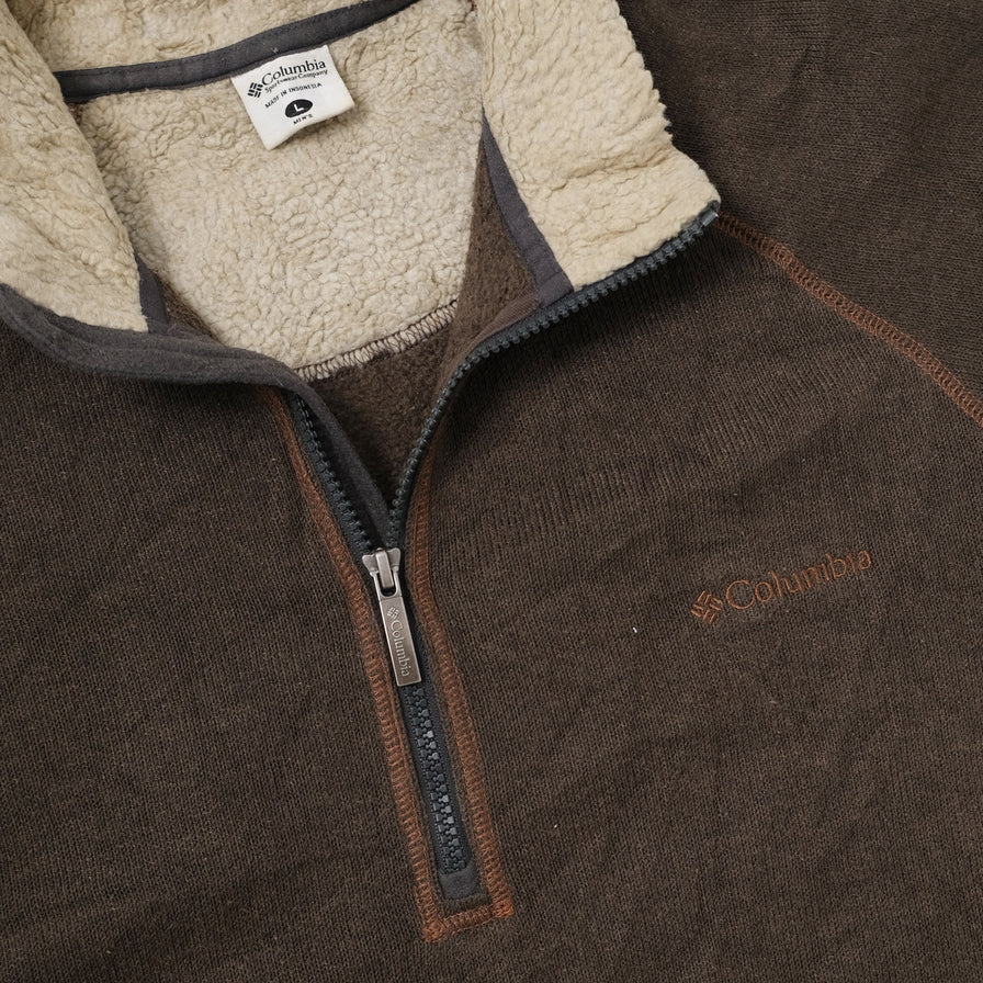 Vintage Columbia Q-Zip Sweater Large
