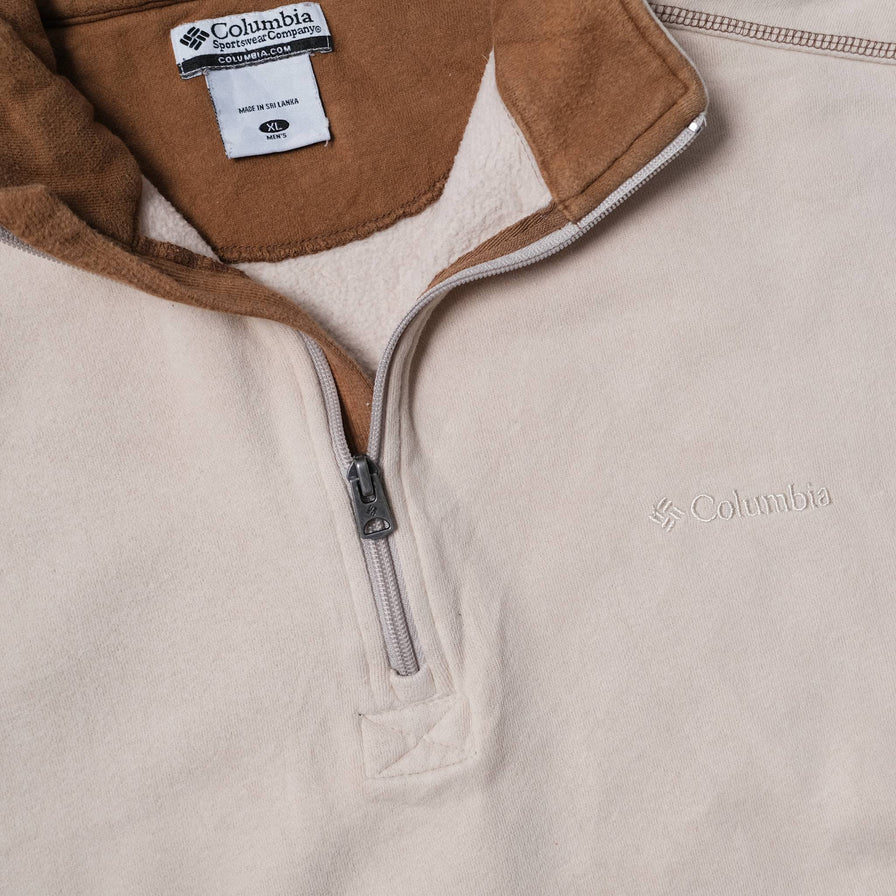 Vintage Columbia Q-Zip Sweater XLarge