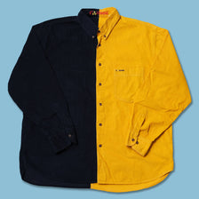 Vintage Color Block Corduroy Shirt XLarge